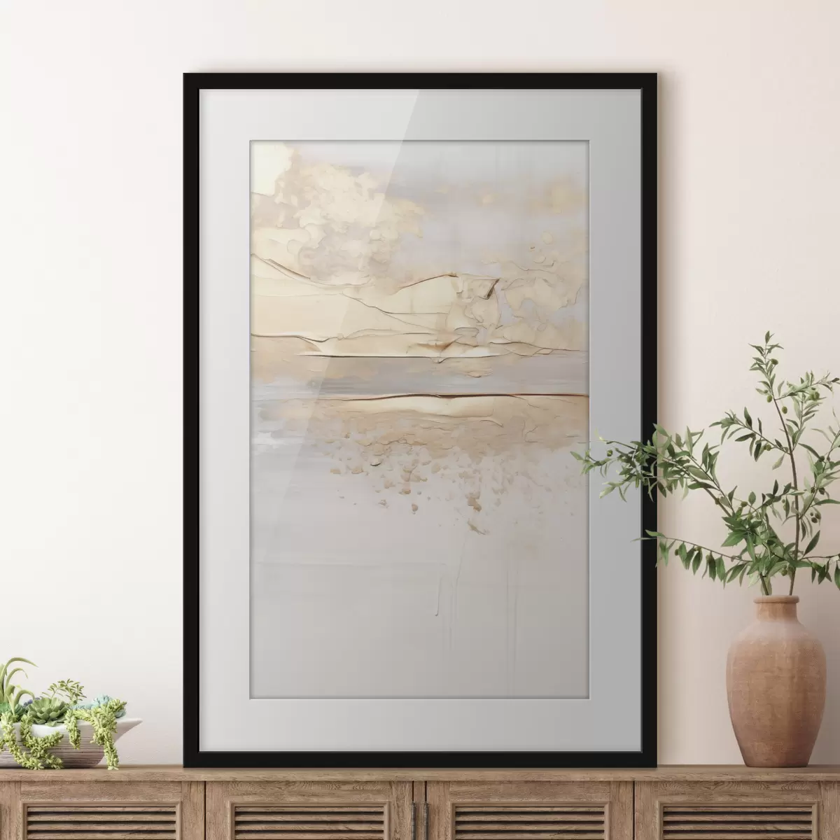 Poster Beige Abstraktion f49986