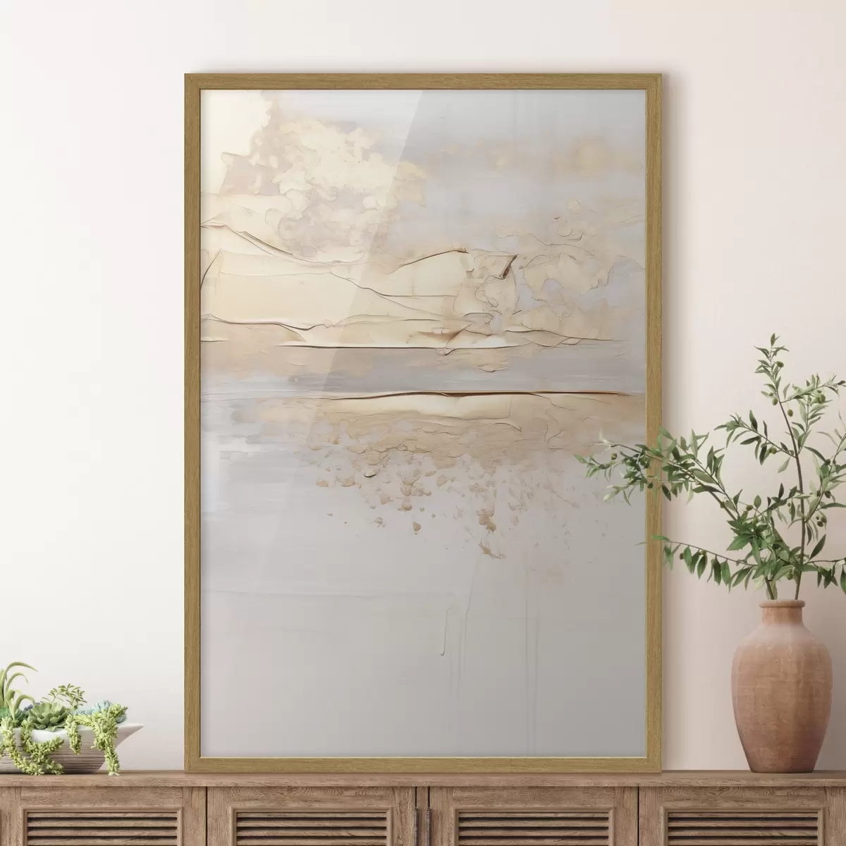 Poster Beige Abstraktion f49986