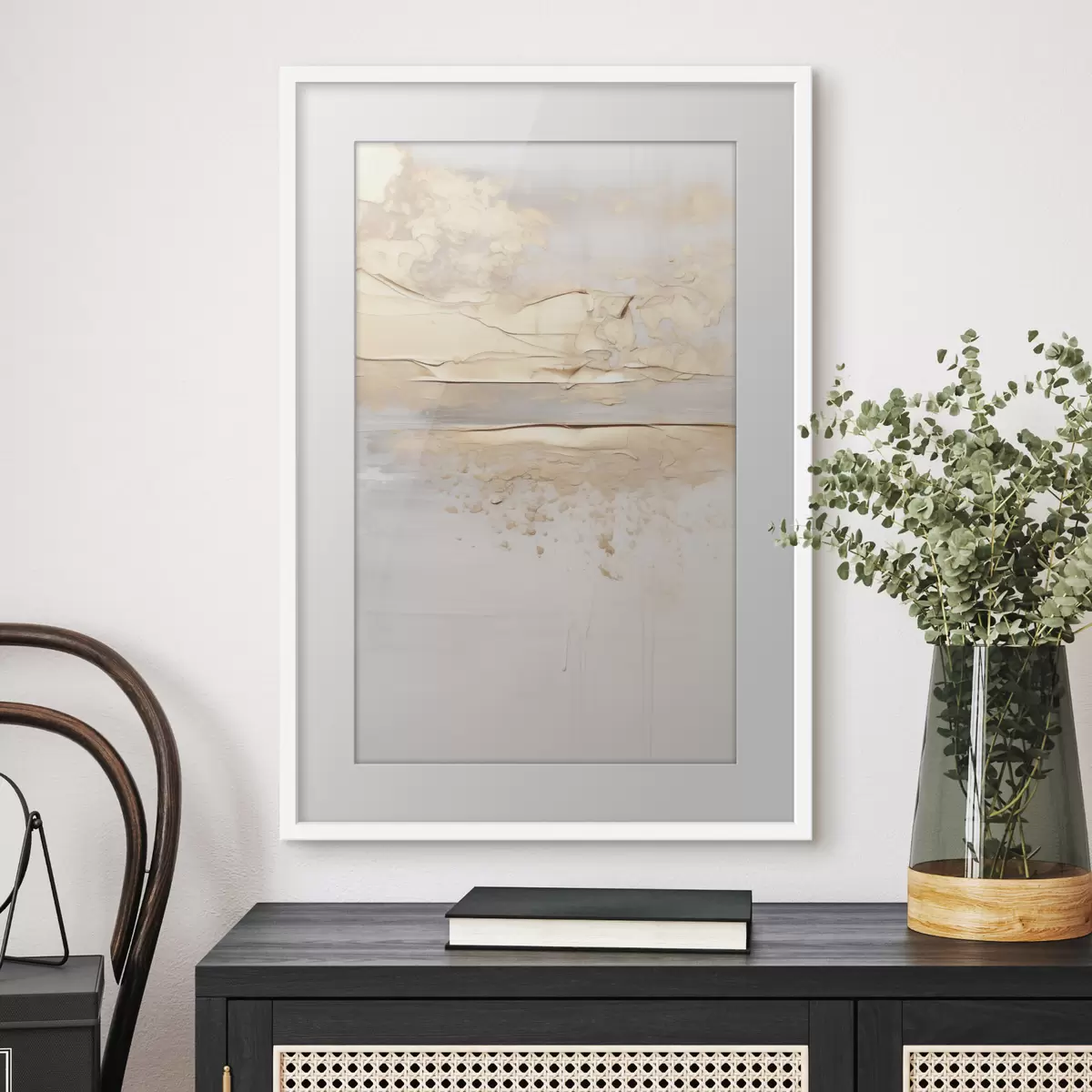 Poster Beige Abstraktion f49986