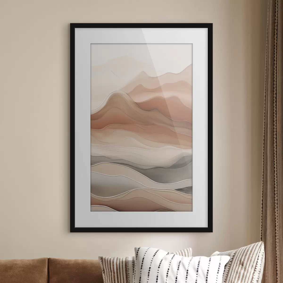Poster Neutrale Abstraktion f49997