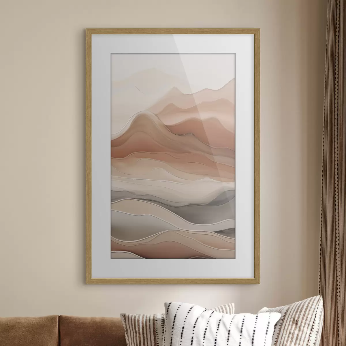 Poster Neutrale Abstraktion f49997