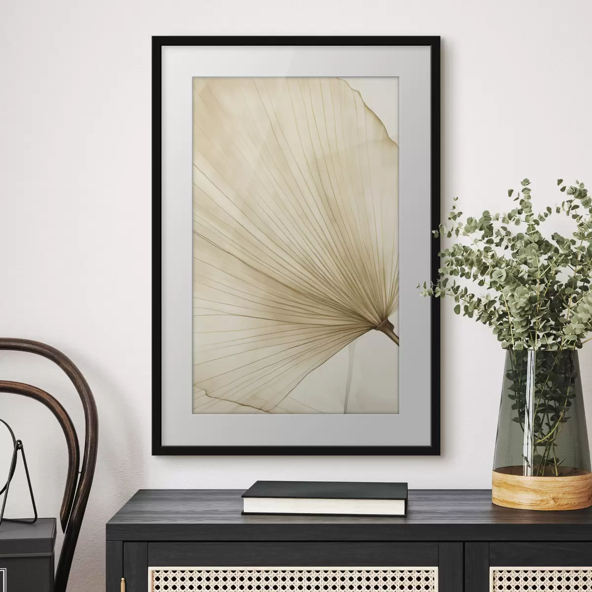 Poster Helles Palmblatt f50021