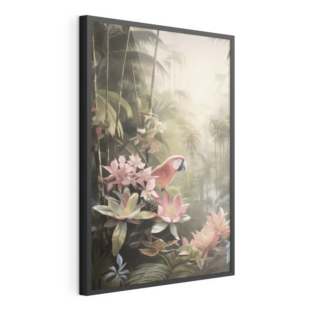 Poster Flamingo in den Tropen f50026