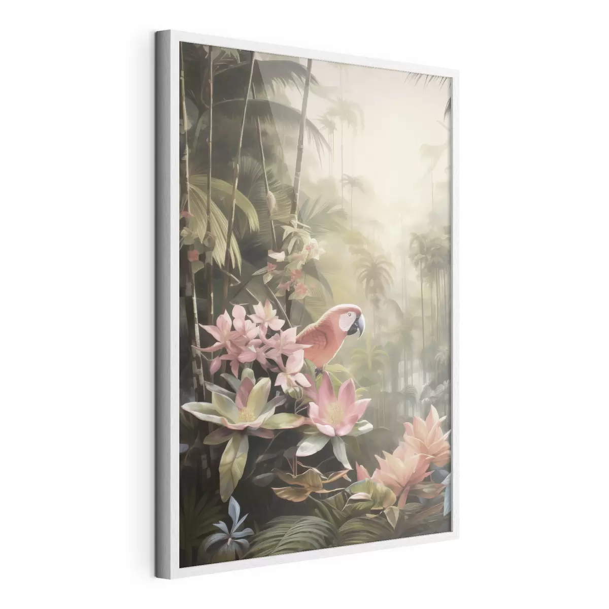 Poster Flamingo in den Tropen f50026