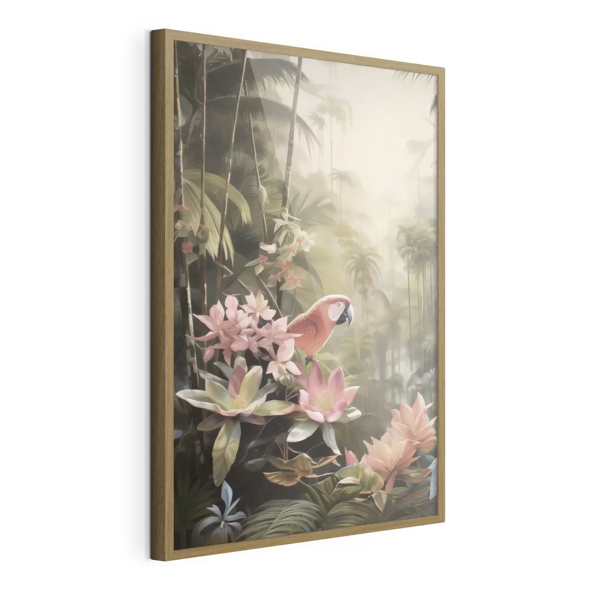 Poster Flamingo in den Tropen f50026