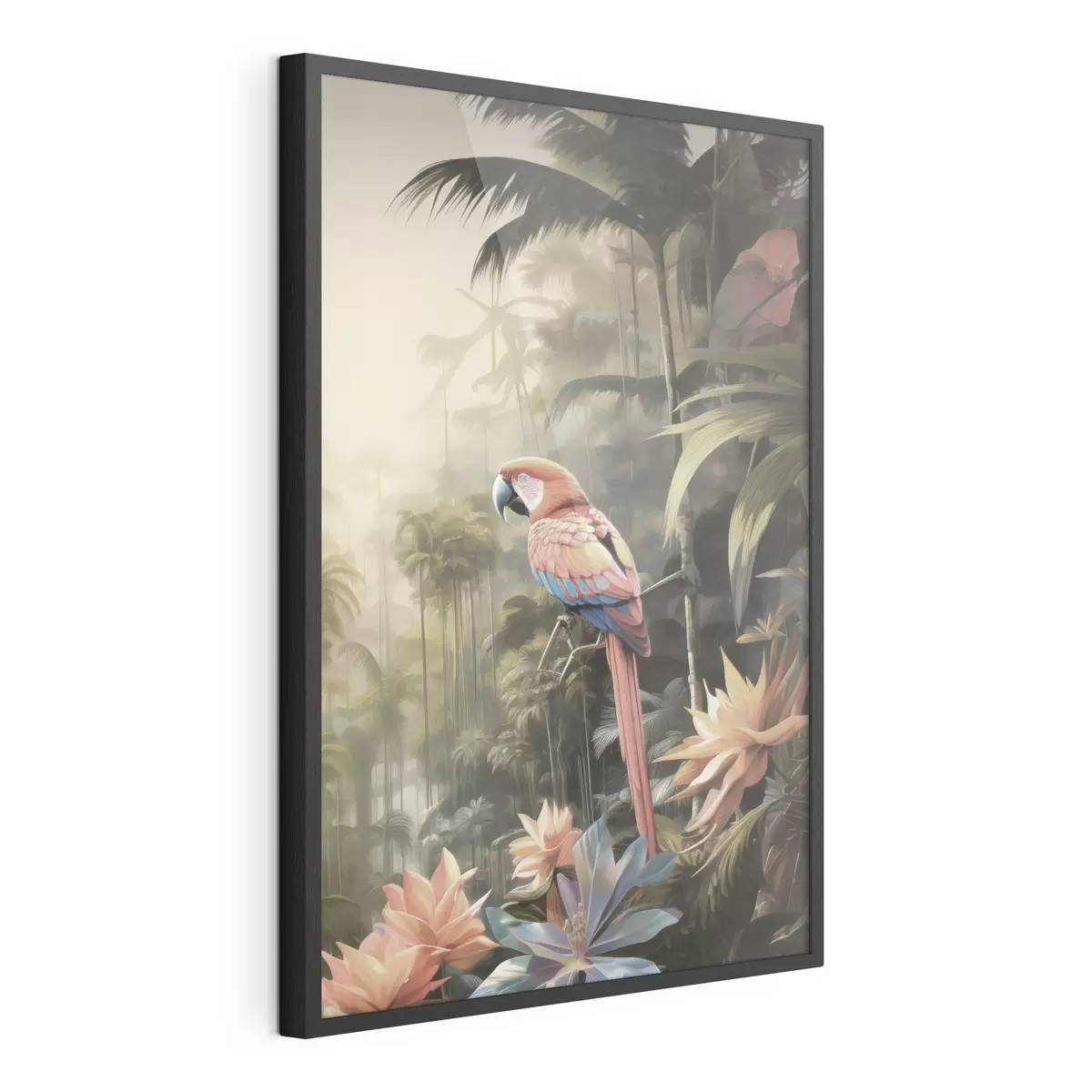 Poster Tropische Flamingos f50027