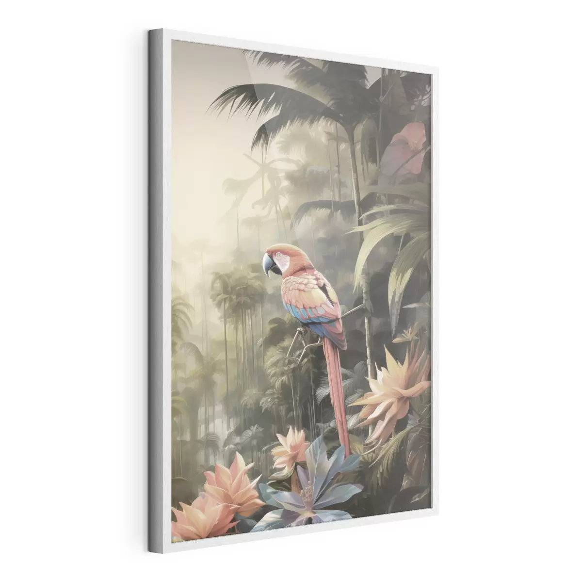 Poster Tropische Flamingos f50027