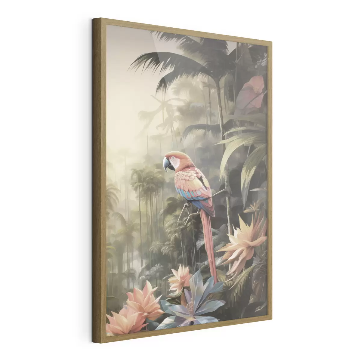 Poster Tropische Flamingos f50027