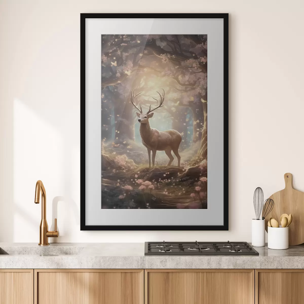 Poster Hirsche im Wald f50028
