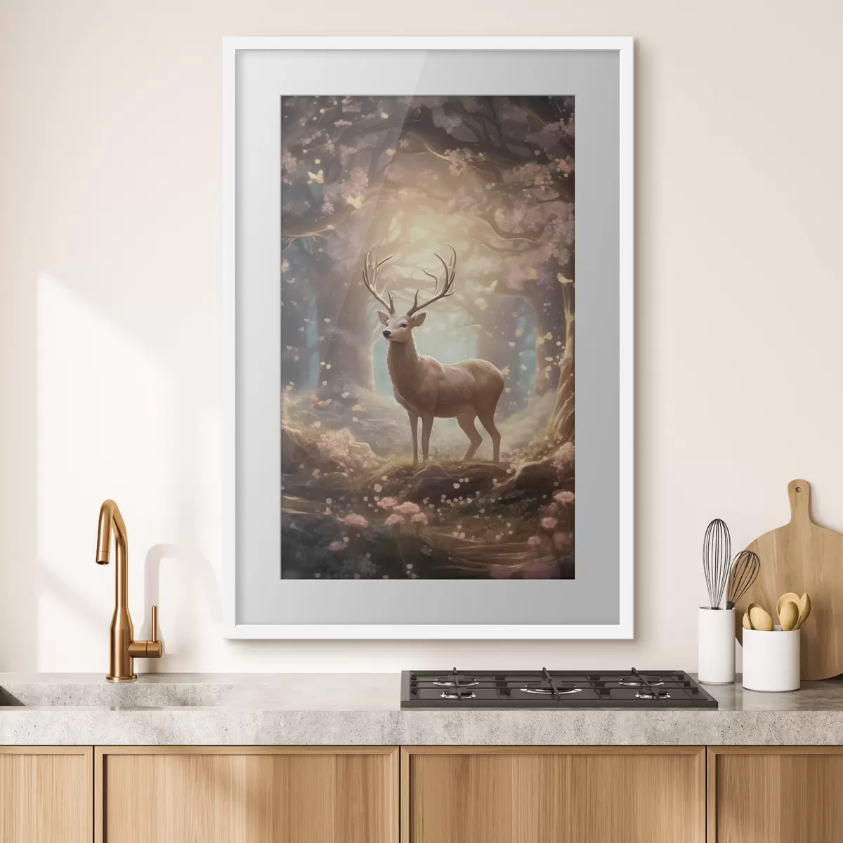 Poster Hirsche im Wald f50028