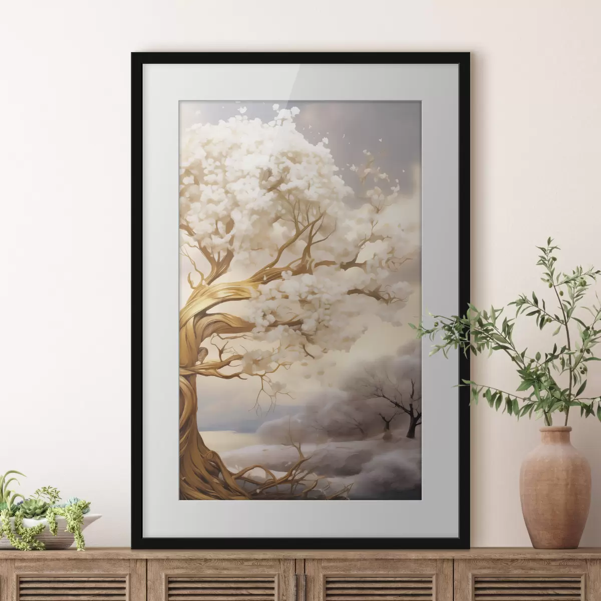 Poster Baum in den Wolken f50030