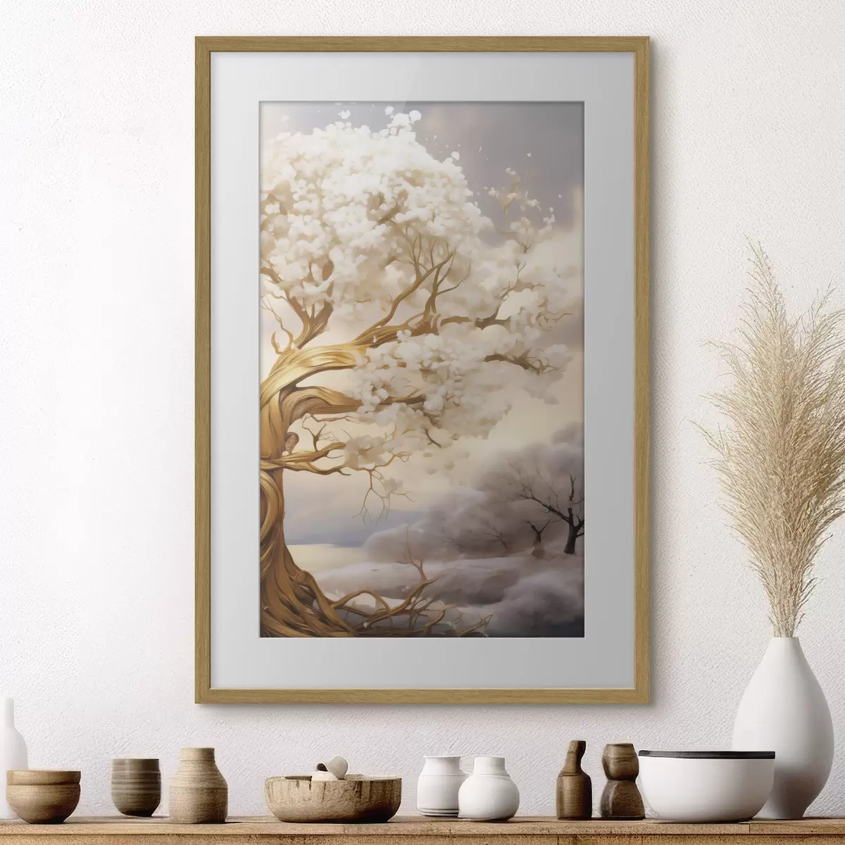 Poster Baum in den Wolken f50030