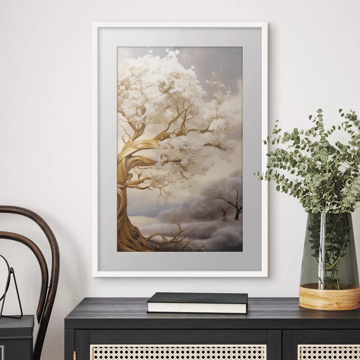 Poster Baum in den Wolken f50030