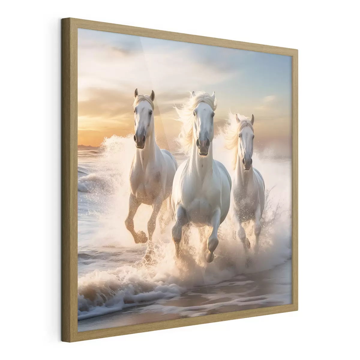 Poster Pferde am Ufer f50037