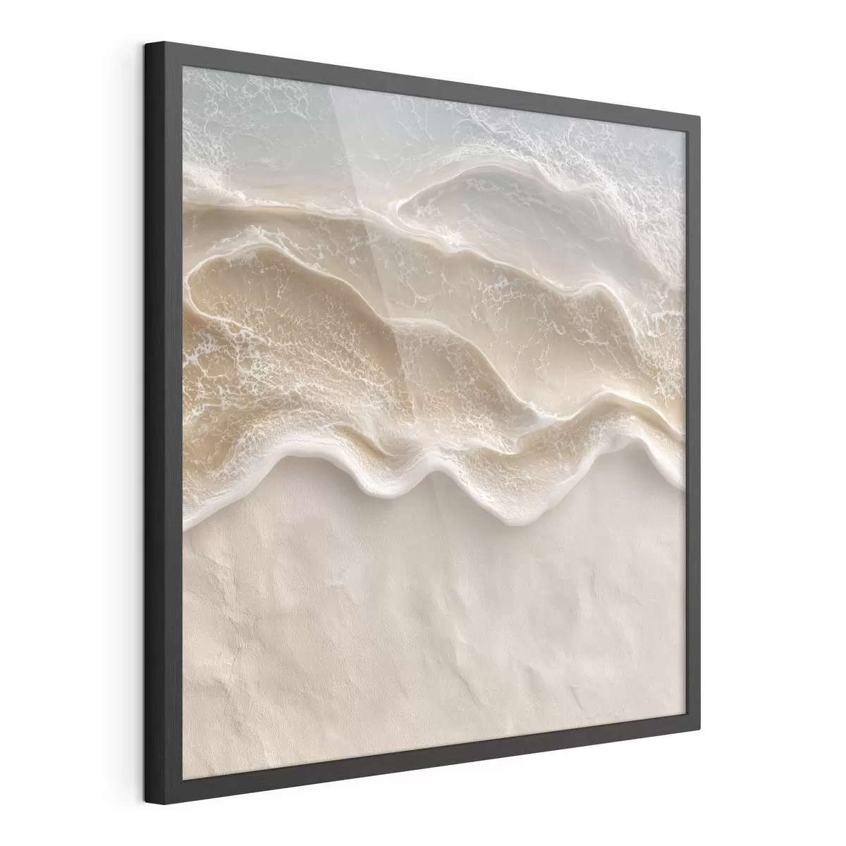 Poster Meerschaum auf warmem beigem Hintergrund im zeitgenössischen Malstil f49714