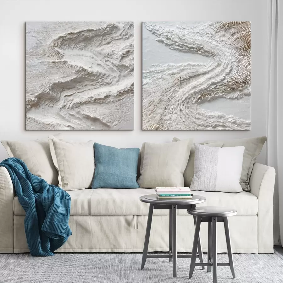 Fototapete Strukturiertes Relief mit feinen Konturlinien im Stil der zeitgenössischen Kunst m30652