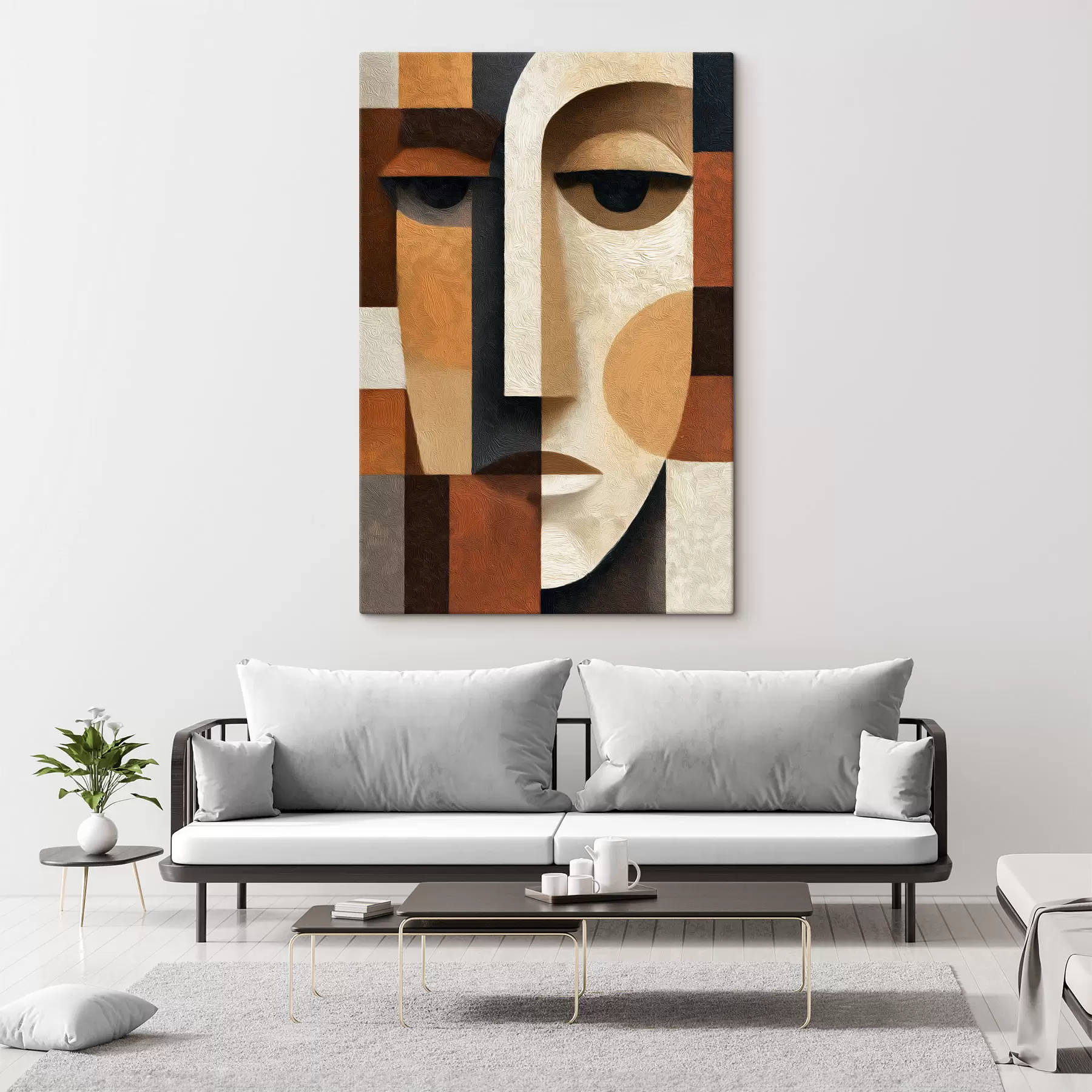Fototapete Abstraktes Gesicht s50054
