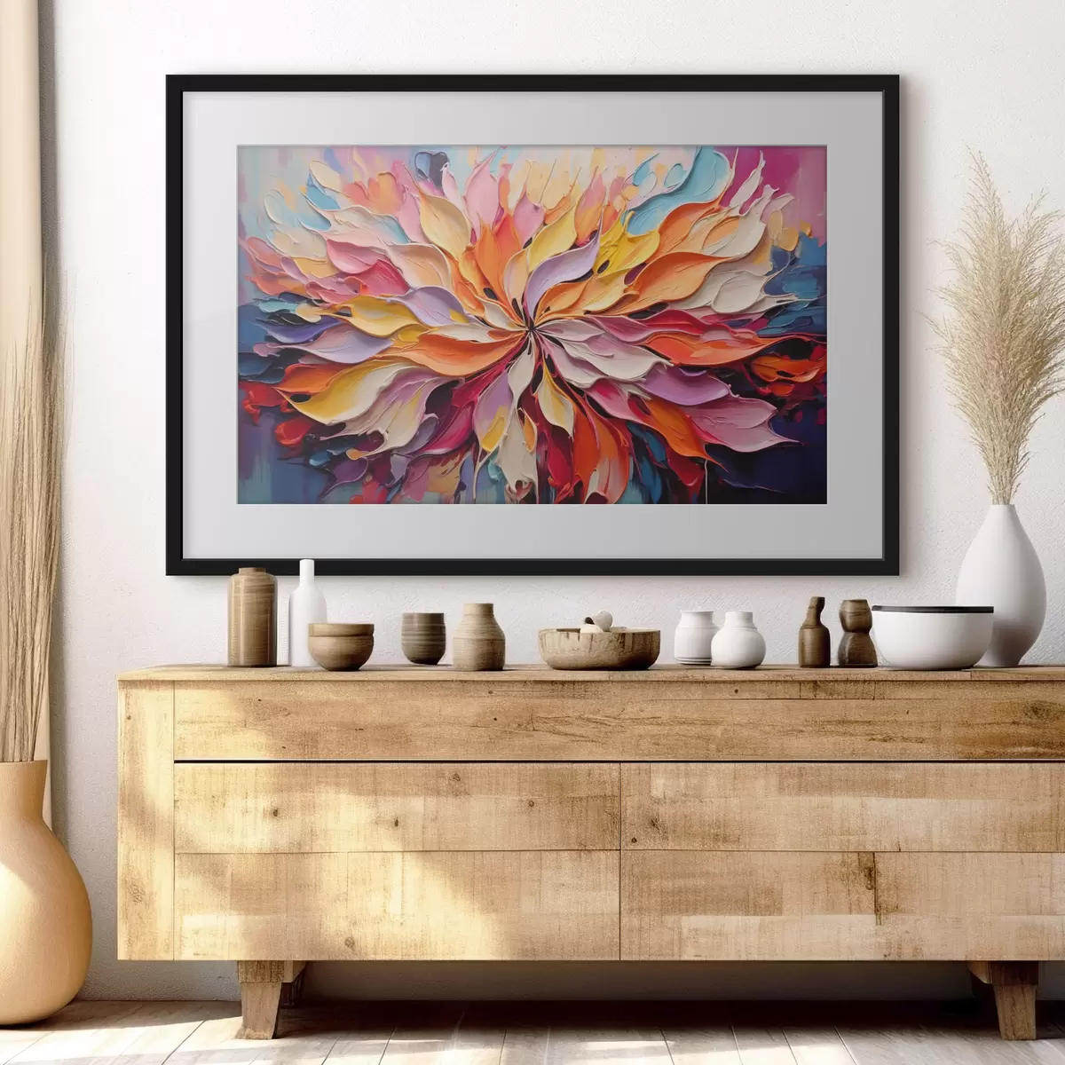 Poster Abstrakte Blume f50045