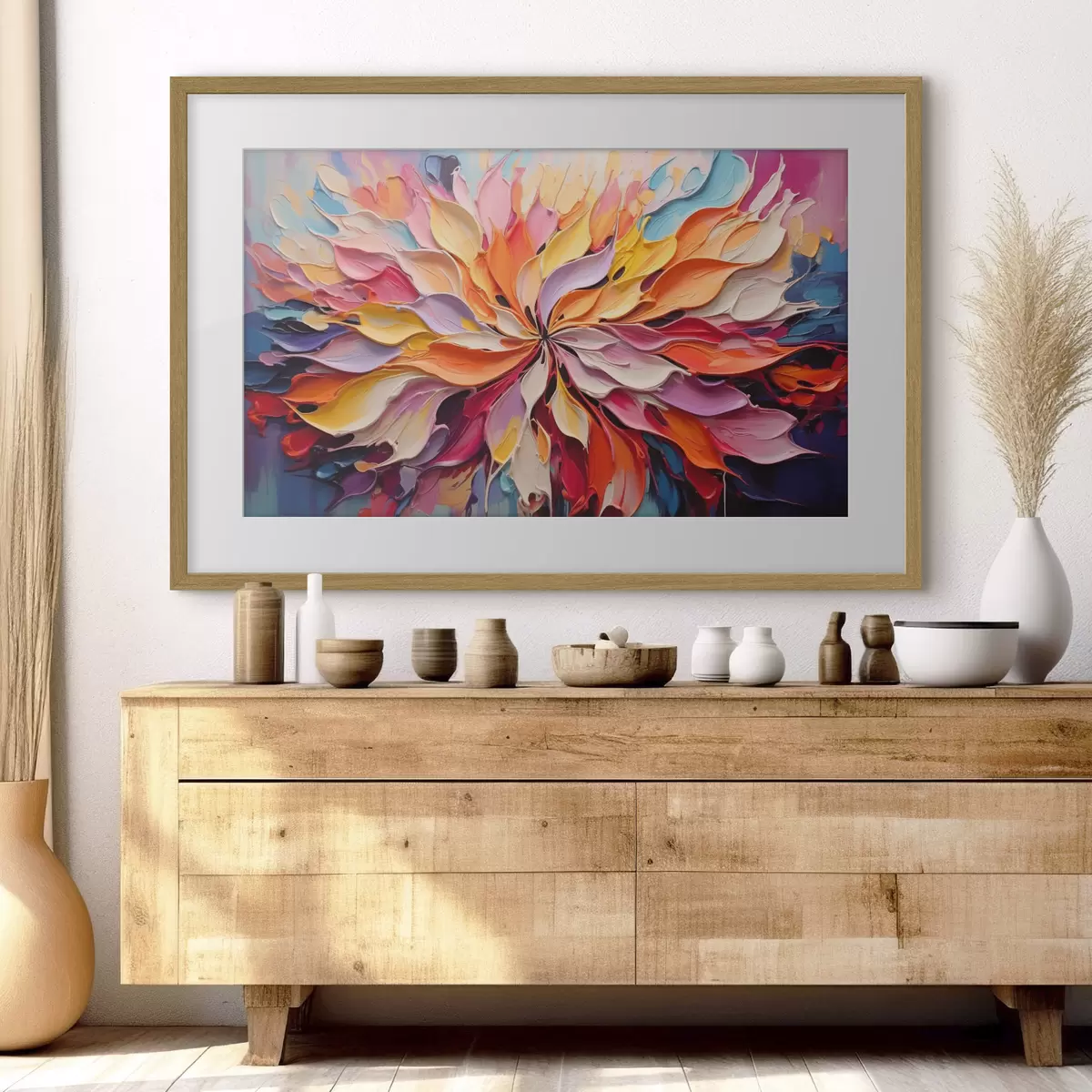 Poster Abstrakte Blume f50045