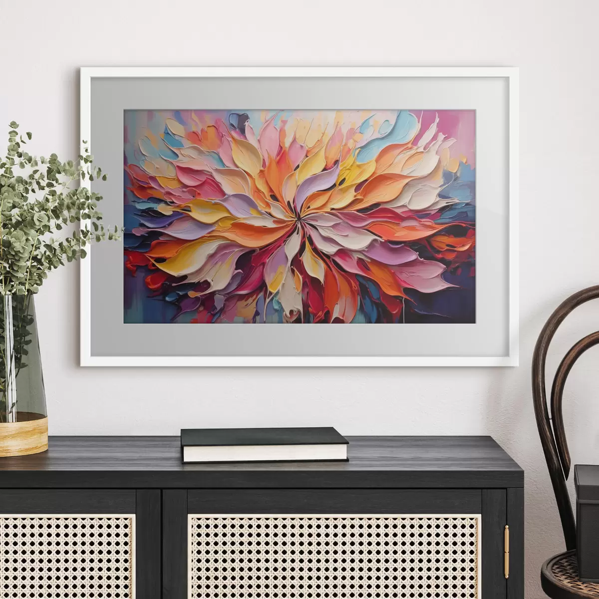 Poster Abstrakte Blume f50045