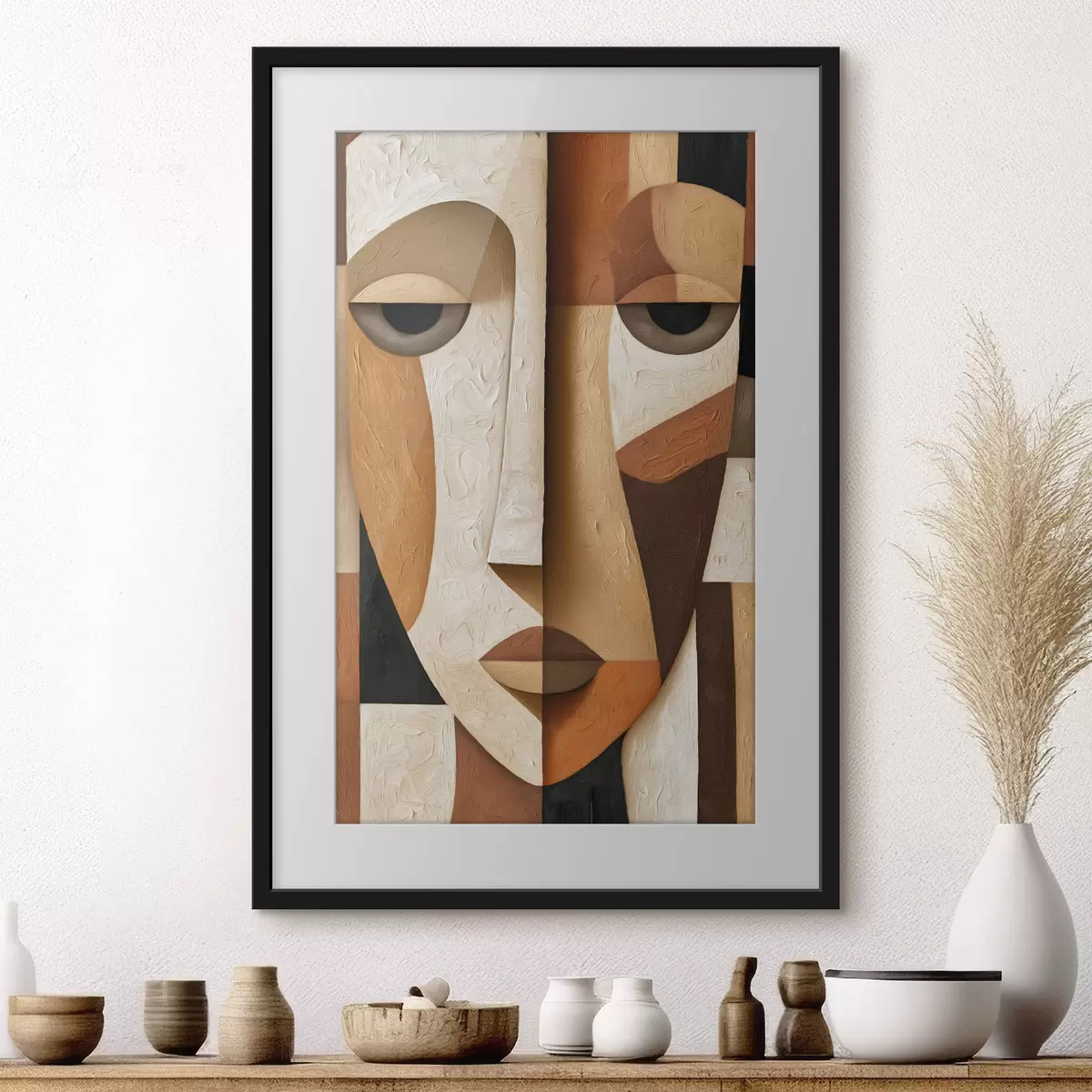 Poster Abstraktes Gesicht f50053