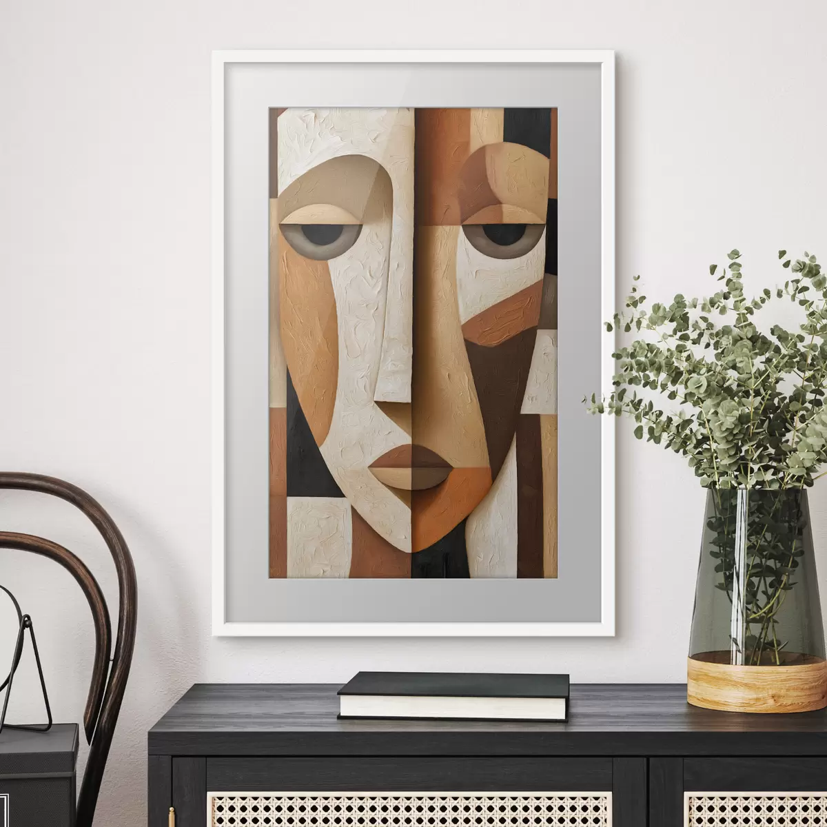 Poster Abstraktes Gesicht f50053