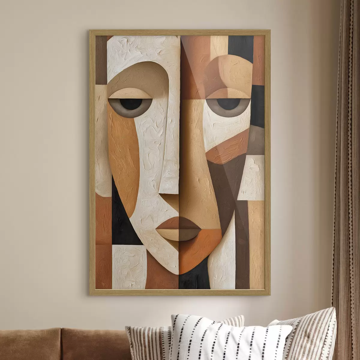Poster Abstraktes Gesicht f50053