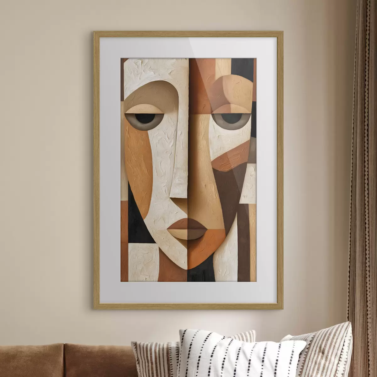 Poster Abstraktes Gesicht f50053