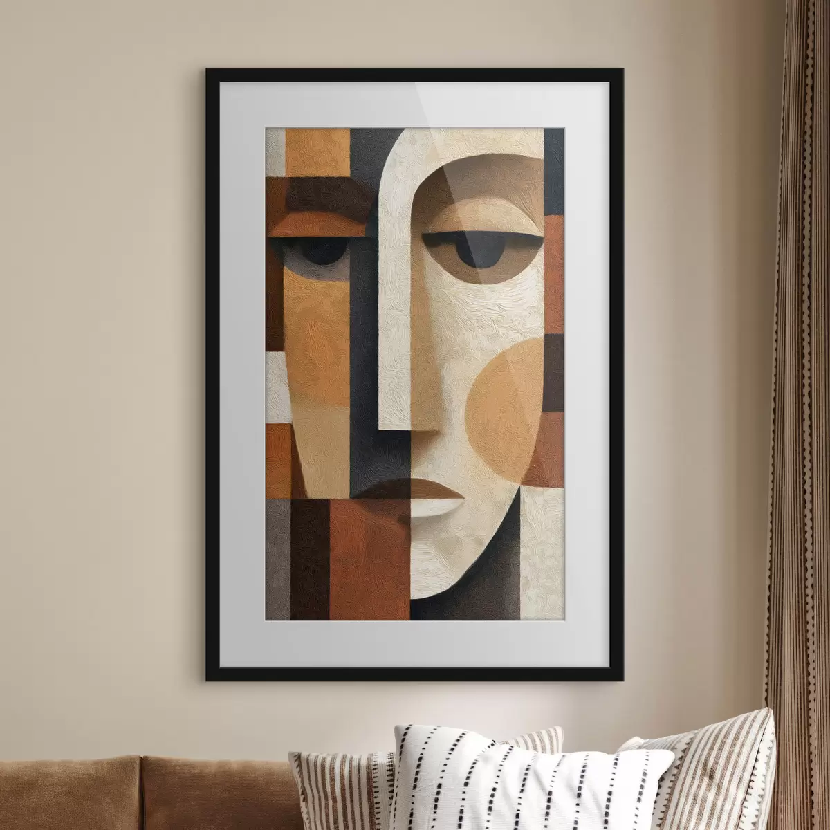 Poster Abstraktes Gesicht f50054