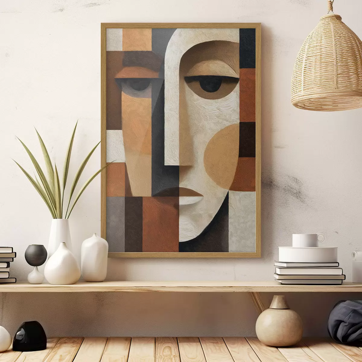 Poster Abstraktes Gesicht f50054