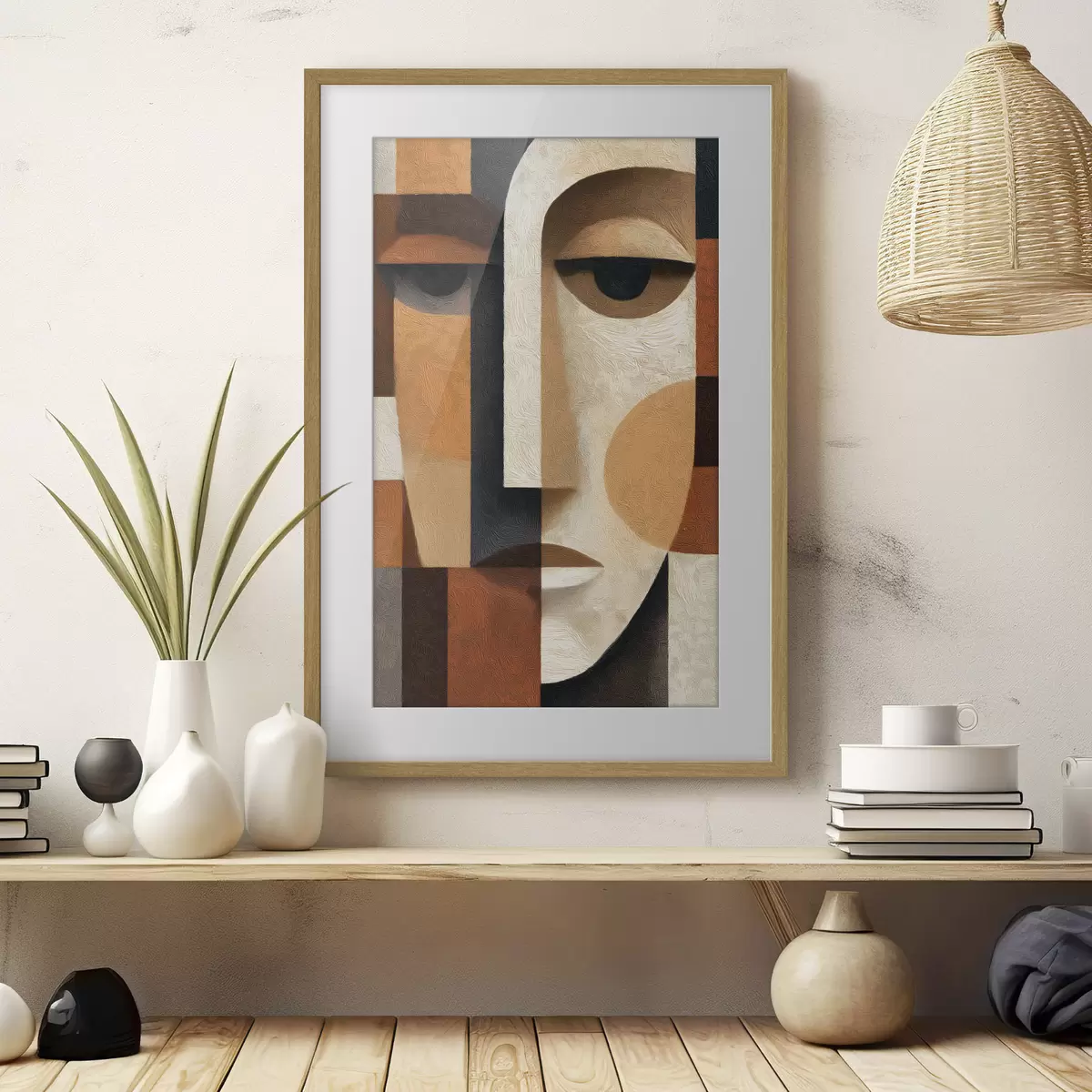 Poster Abstraktes Gesicht f50054