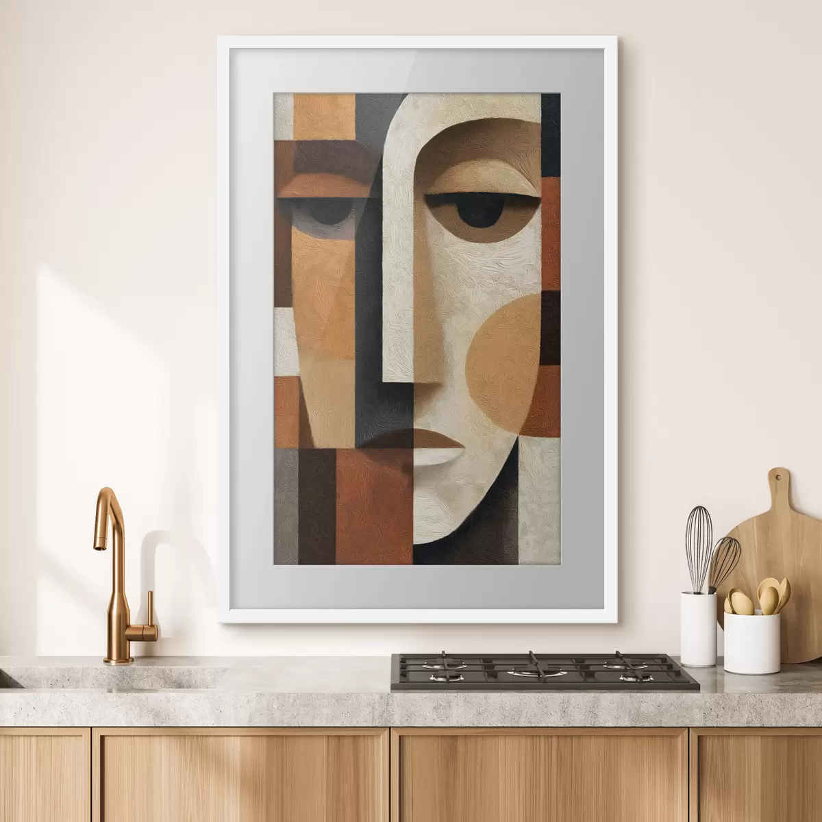 Poster Abstraktes Gesicht f50054