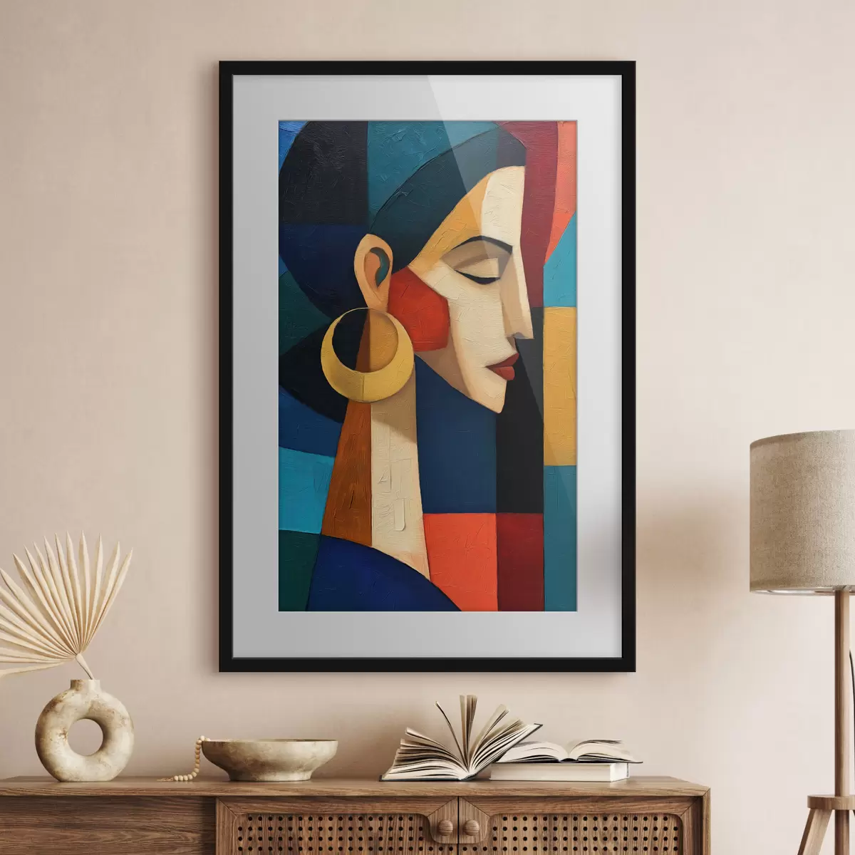 Poster Abstraktes Gesicht f50056
