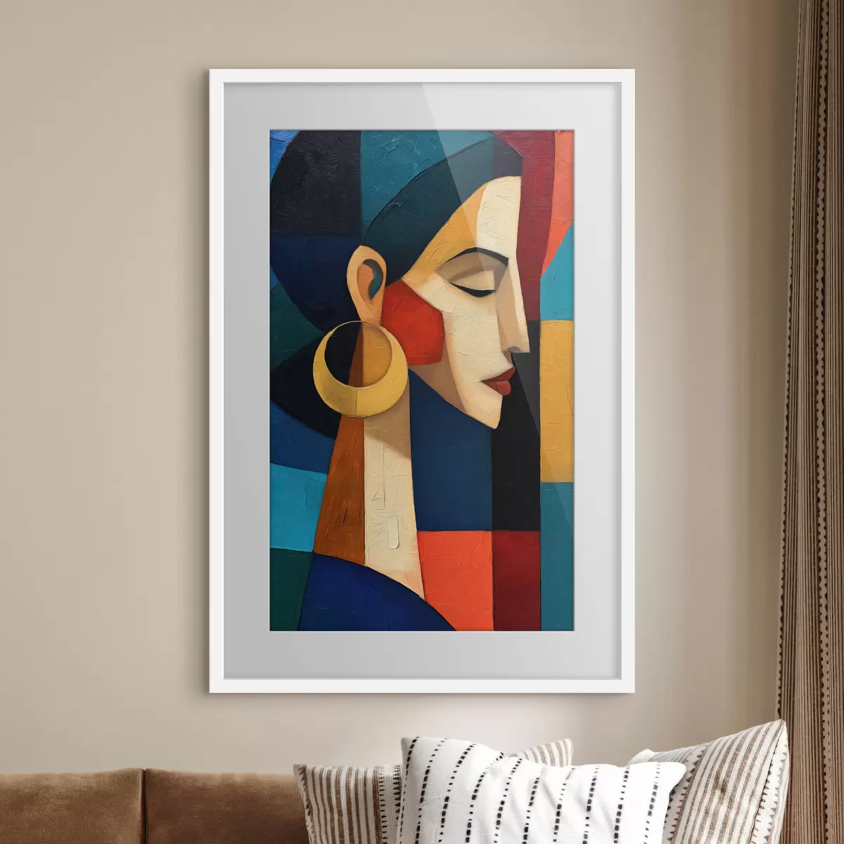 Poster Abstraktes Gesicht f50056