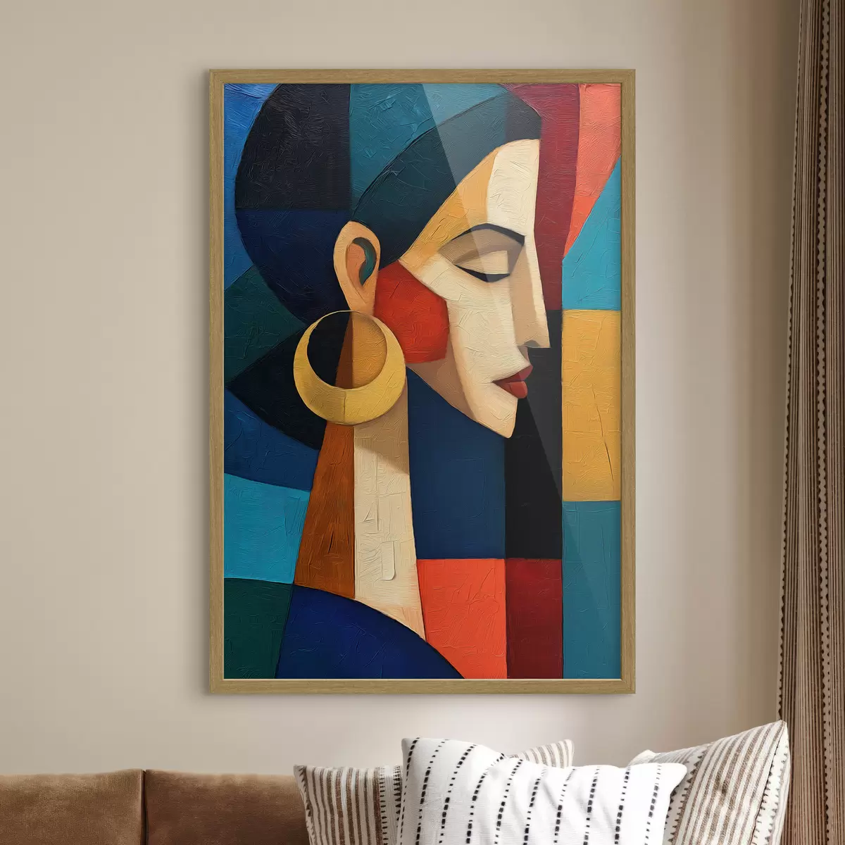 Poster Abstraktes Gesicht f50056