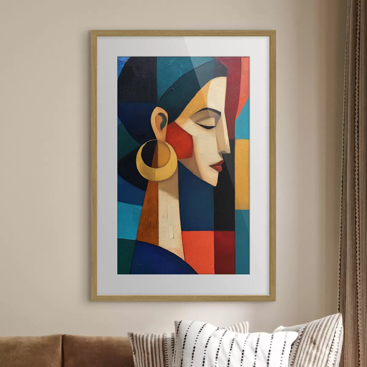 Poster Abstraktes Gesicht f50056