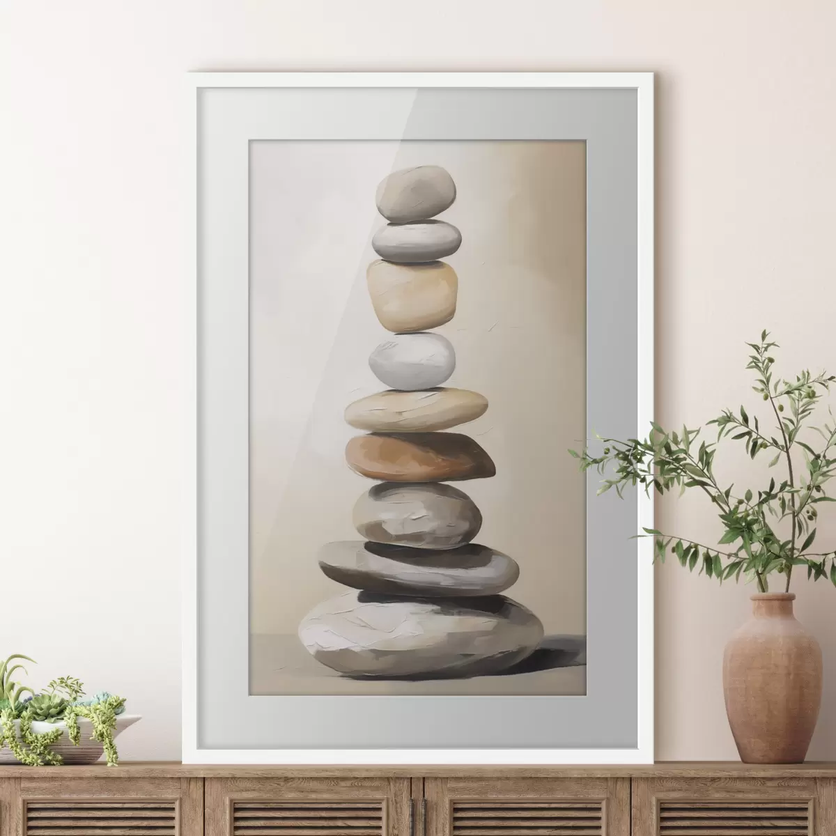 Poster Steine, Malereiimitation f50059