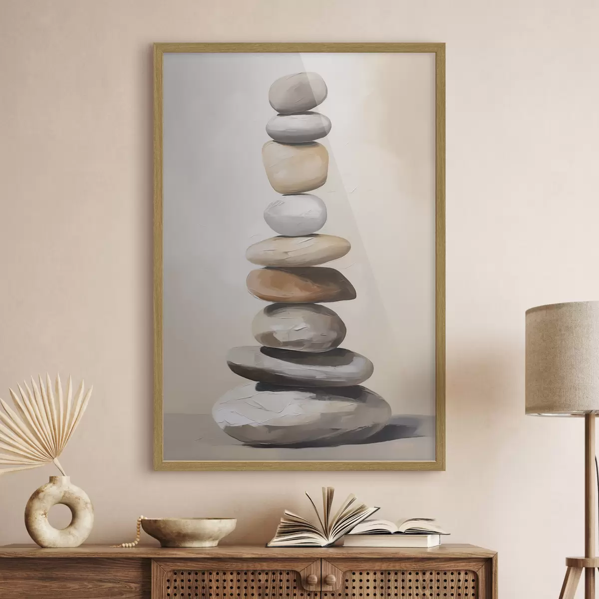 Poster Steine, Malereiimitation f50059