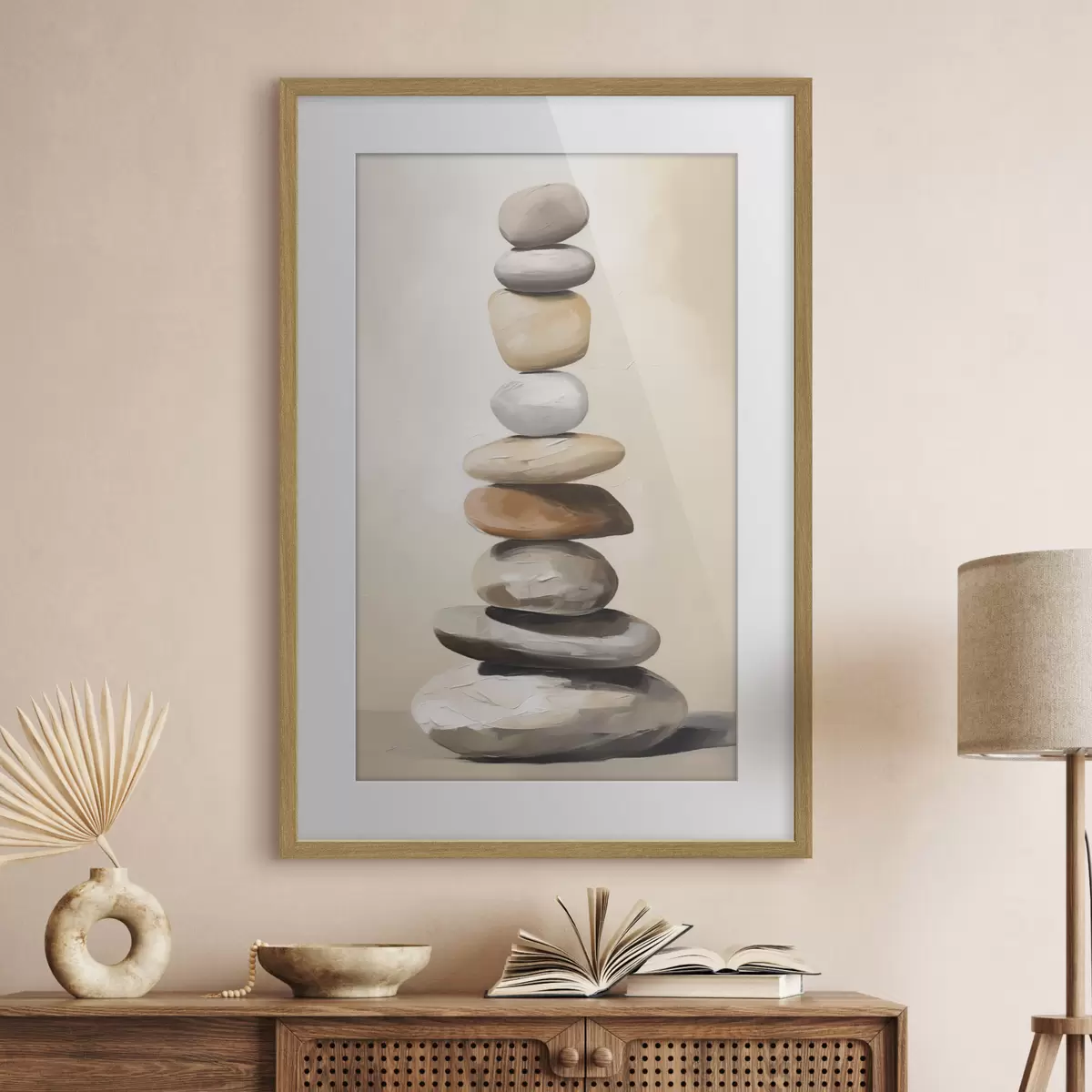 Poster Steine, Malereiimitation f50059