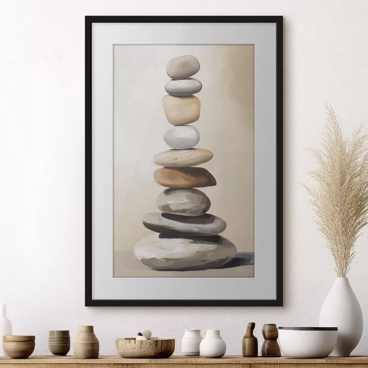 Poster Steine, Malereiimitation f50059