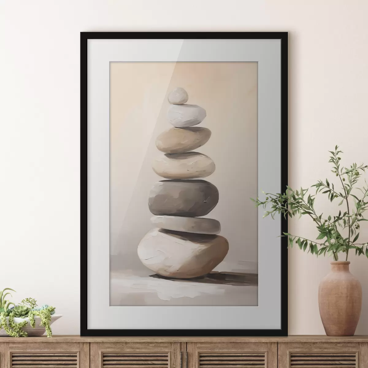 Poster Steine, Malereiimitation f50060