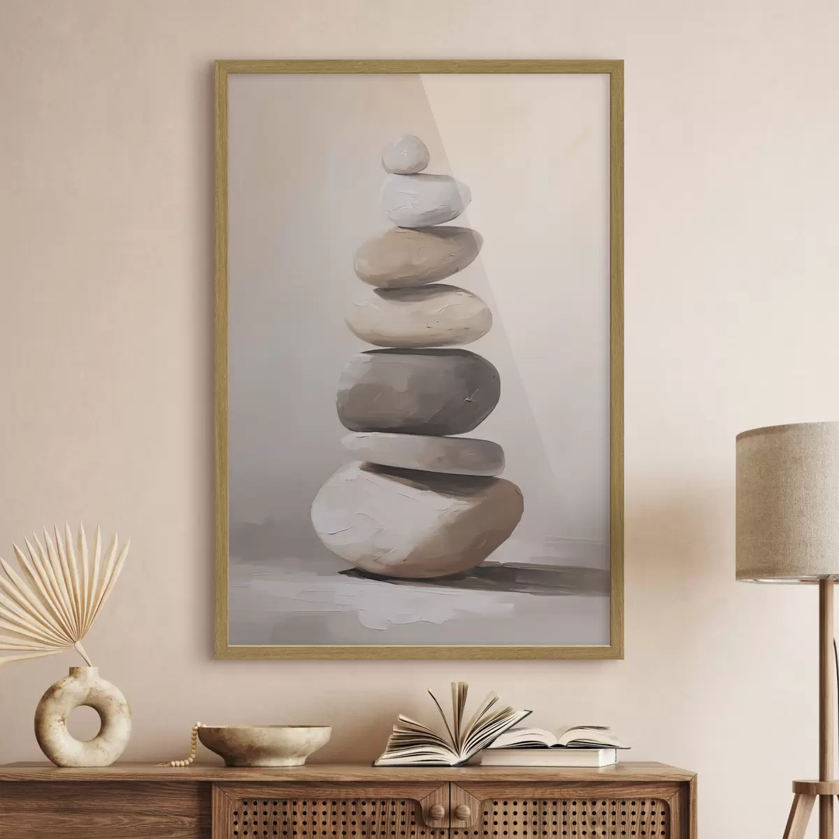 Poster Steine, Malereiimitation f50060