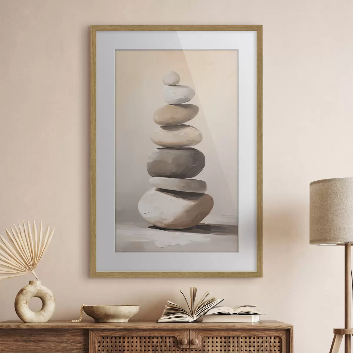 Poster Steine, Malereiimitation f50060