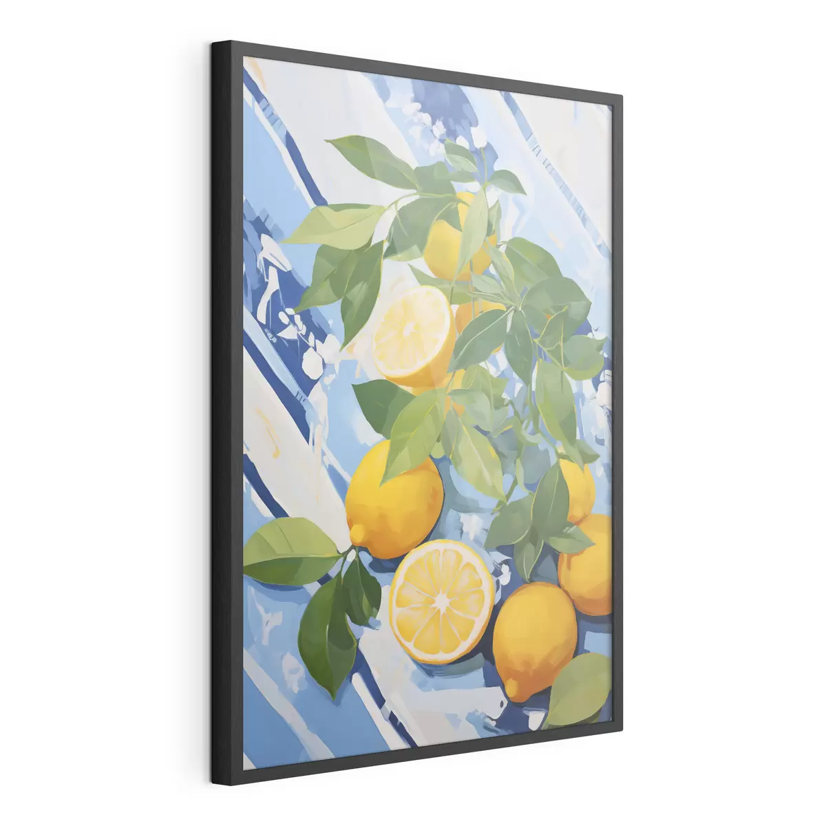 Poster Zitronen, Malerei-Imitation f50066