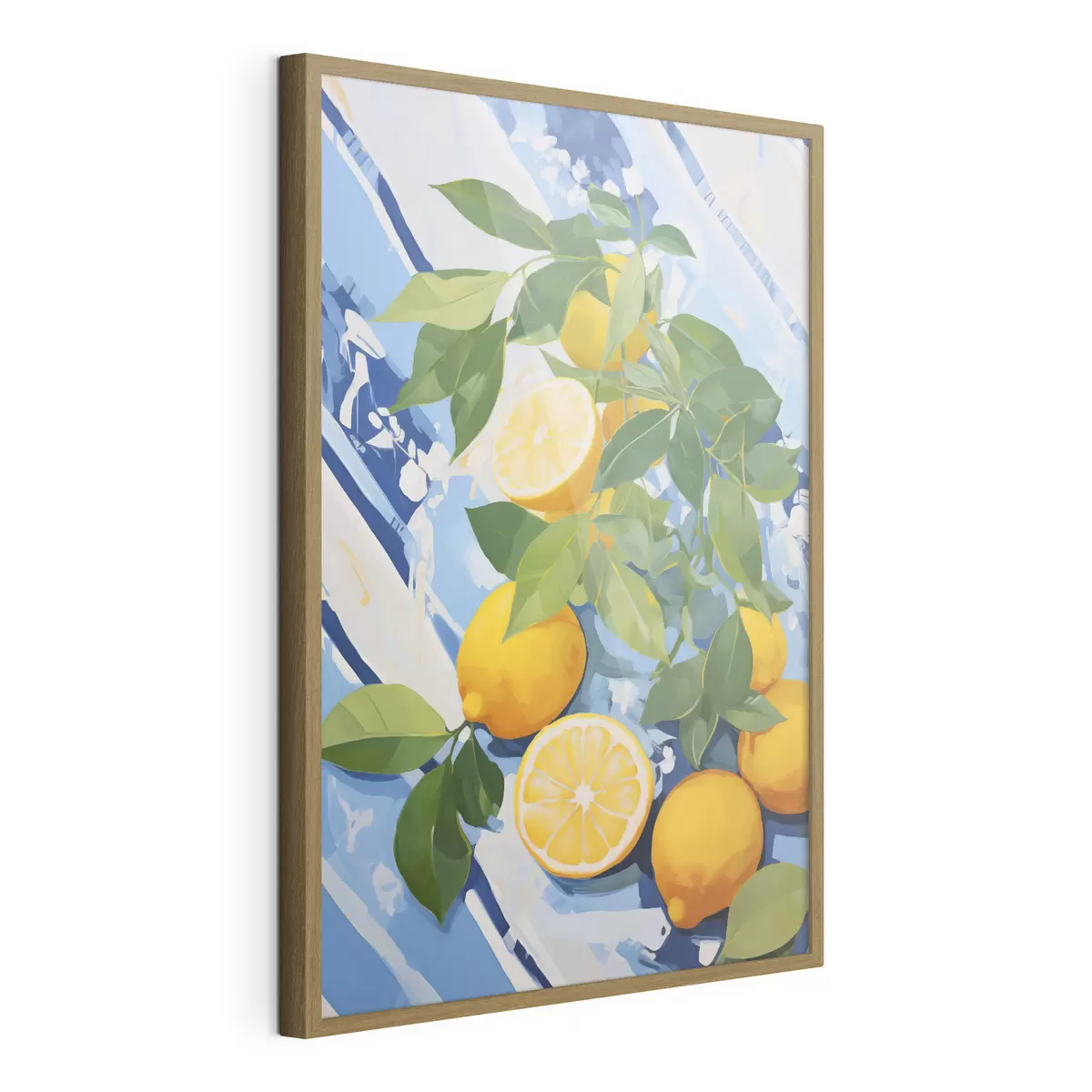 Poster Zitronen, Malerei-Imitation f50066