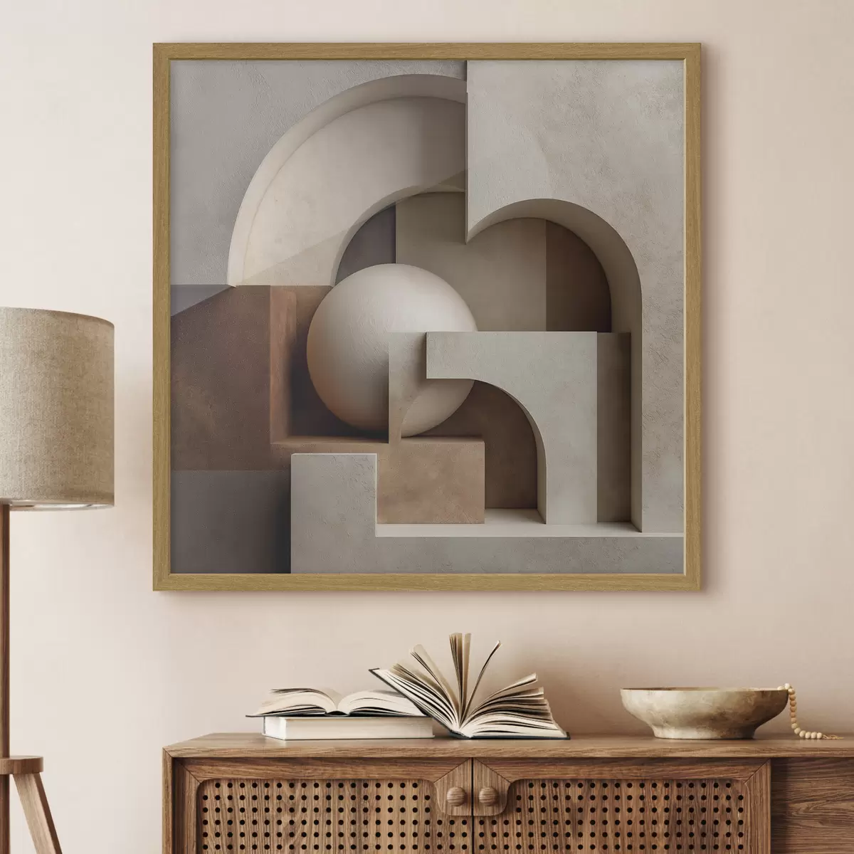 Poster Flache abstrakte Komposition f50067