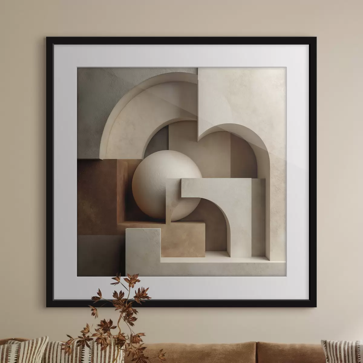 Poster Flache abstrakte Komposition f50067