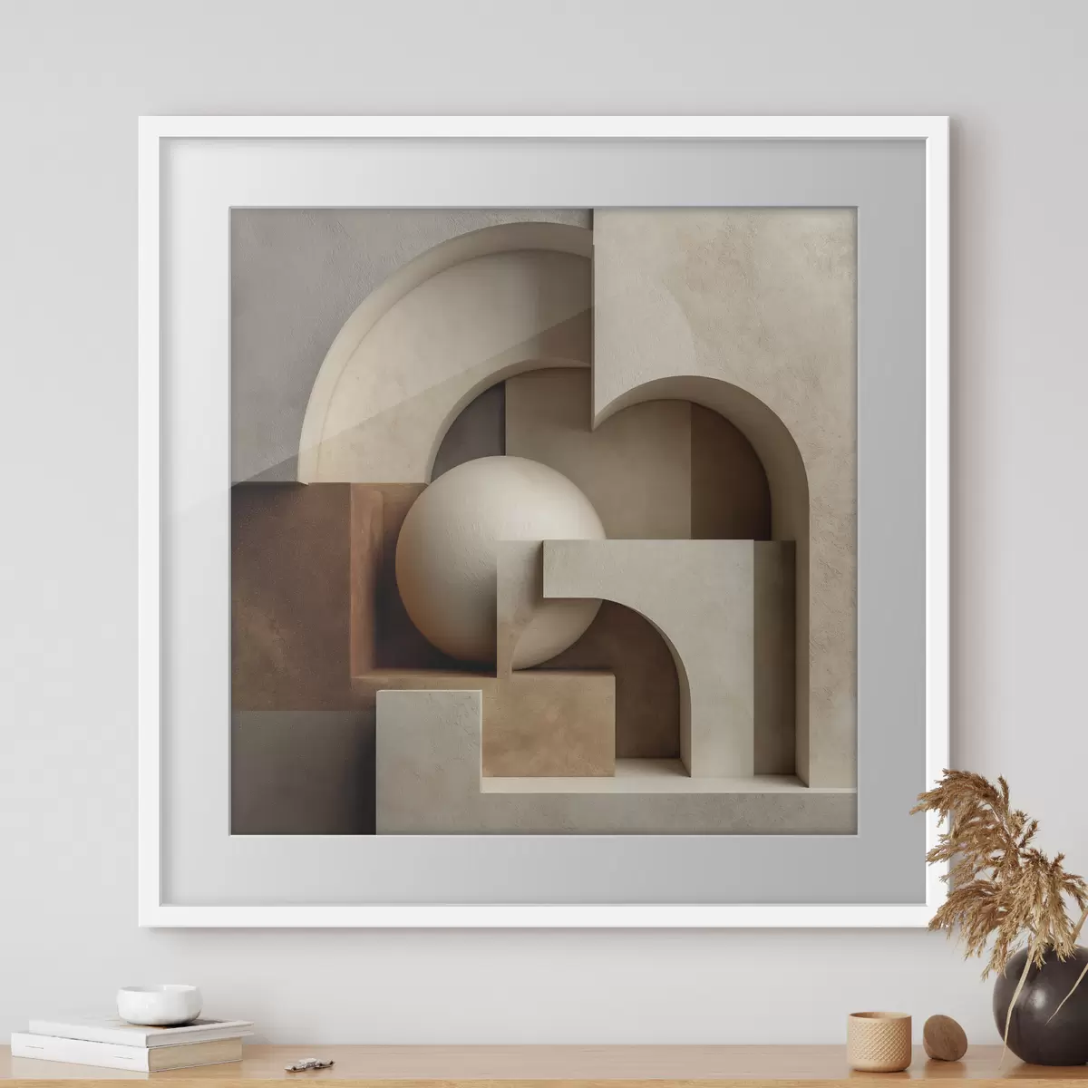 Poster Flache abstrakte Komposition f50067