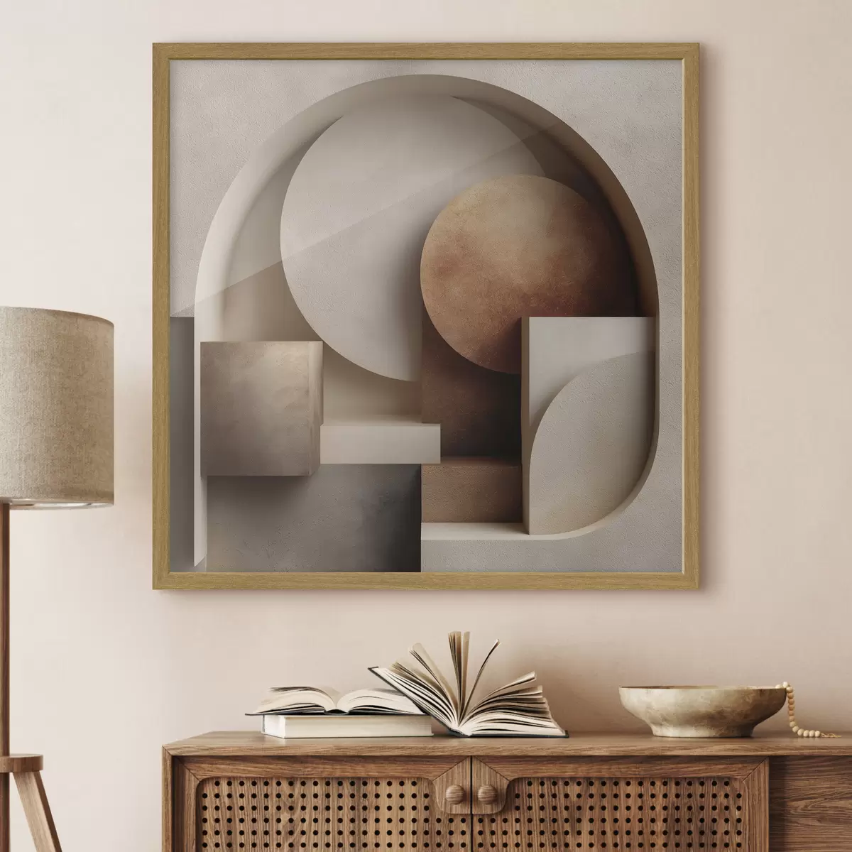 Poster Flache abstrakte Komposition f50068