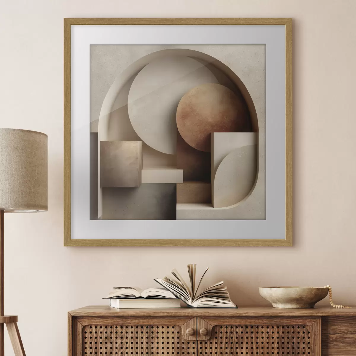 Poster Flache abstrakte Komposition f50068